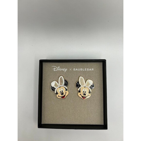 NIB Baublebar X Disney Mickey Mouse Easter bunny earrings - Picture 2 of 5